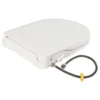 D-Shape Bidet Toilet Seat Dual Nozzle White