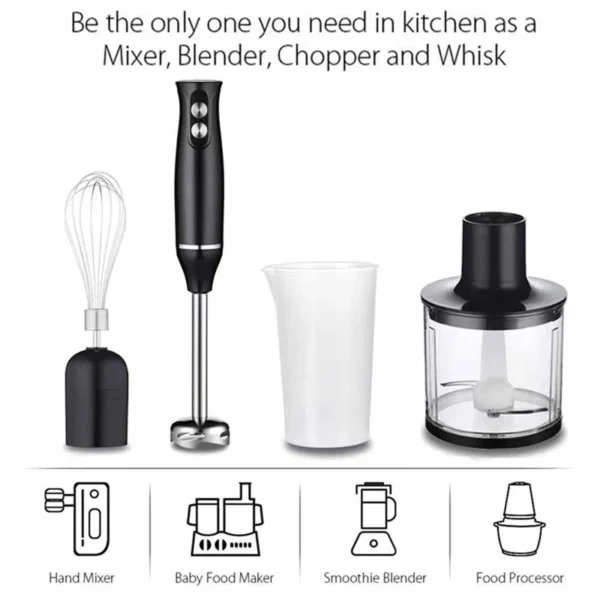4 in 1 Electric Blender 500W Immersion Hand Stick