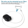 Retractable Cable Lock Portable Combo Security Lock