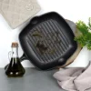Cast Iron Square Grill Pan 28cm with Silicone Cove