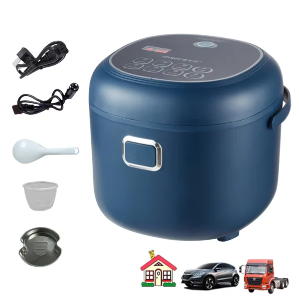 Mini 2L Car Rice Cooker & Steamer