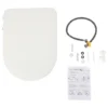 D-Shape Bidet Toilet Seat Dual Nozzle White