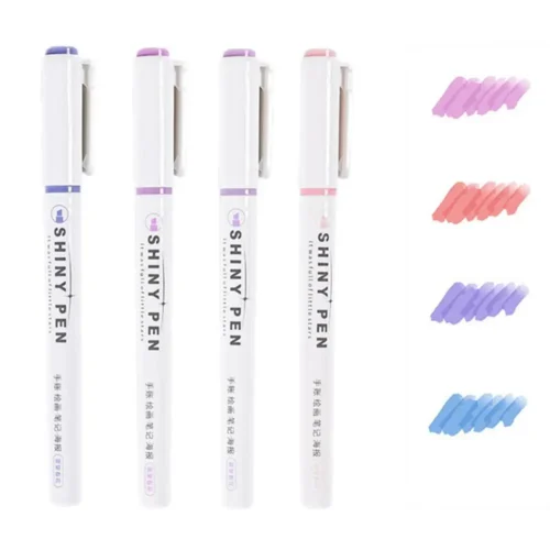Sparkly Highlighter Markers Cute Odorless Set