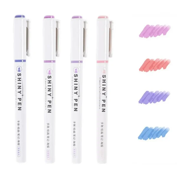 Sparkly Highlighter Markers Cute Odorless Set