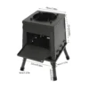 Portable Tent Stove with Pipe Outdoor Heater