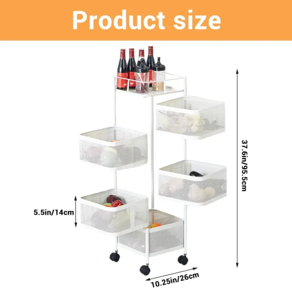 Sbb220fe0232b4b32a9bbf349a9c4285aN.webp 5 Tier Rotating Vegetable and Fruit Storage Rack