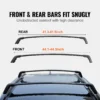 Roof Rack Cross Bars for Toyota RAV4 2019–2023 (160lbs, Aluminum, Lockable)