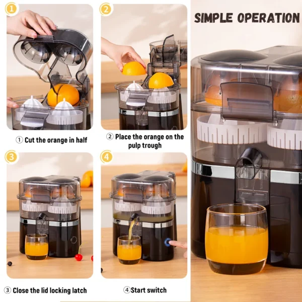 Portable 2in1 Juicer Blender 200W Double Head