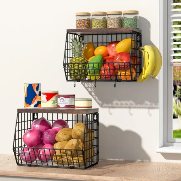 Sbed9afaf909d4a38952a99346deabfc2C.webp 2pcs Stainless Steel Fruit Basket Stack