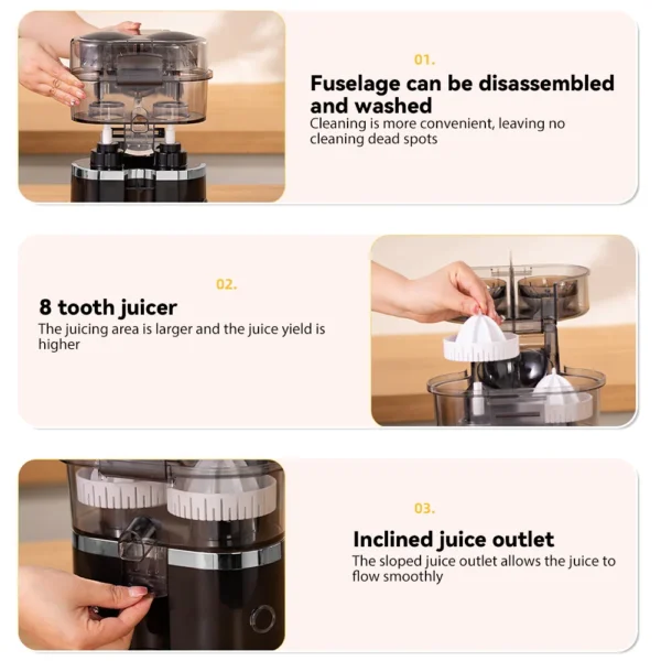 Portable 2in1 Juicer Blender 200W Double Head