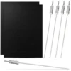 40cm Stainless Steel Skewers Set 5 Pcs + 2 Mats