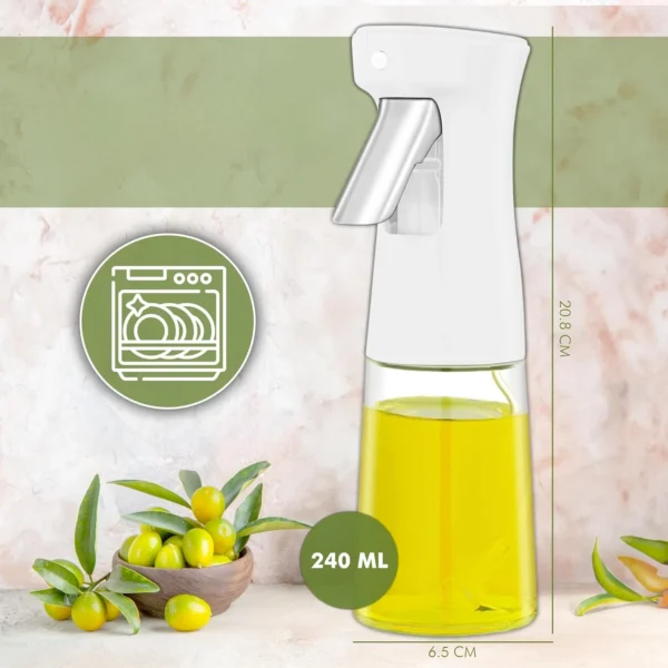 Sc0cbe7a7e57647ba9a927ac8c057ae98G.webp Glass Oil Sprayer 240ml Spray Dispenser White Anti