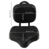 Bike Saddle with Backrest Adjustable PU Cushion