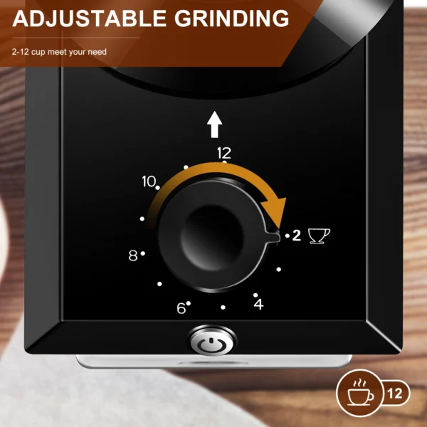 Electric Burr Coffee Grinder 28 Grind Settings