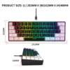 61-Key RGB Keyboard Mouse Combo Wired Gaming Kit
