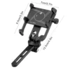 Scooter Phone Holder Adjustable Motorcycle Mount