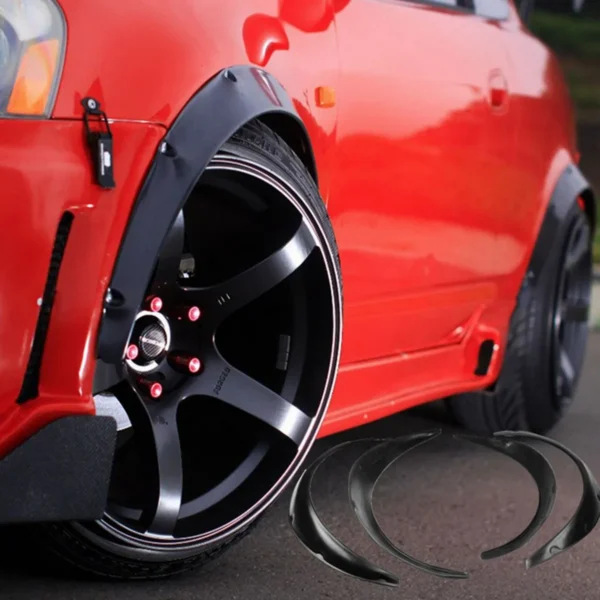 Universal Car Mudguards 4pcs Flexible Flares
