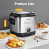 Sca3fafacd1e14504a5e9408f33def1219.webp Aigostar Deep Fryer 1.5L 900W Black