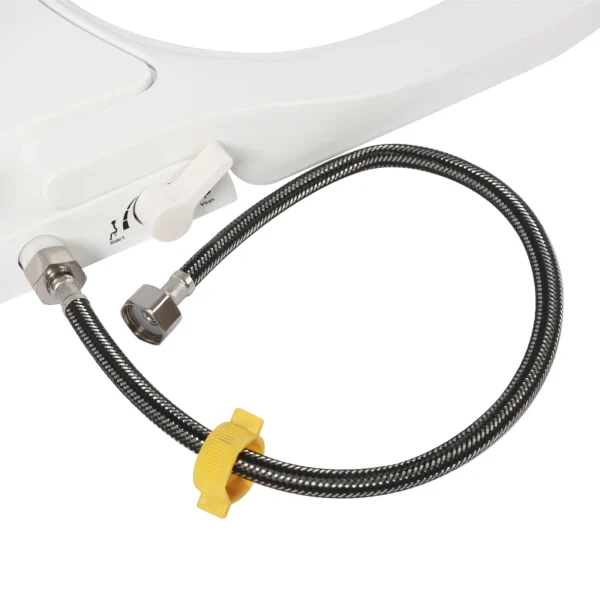 D-Shape Bidet Toilet Seat Dual Nozzle White