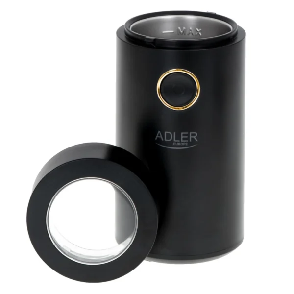 Scc54adc904dc4cb39a2678acc961023eM.webp Adler Electric Coffee Grinder 150W, Black/Gold, 75