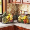 Sccefd4a6a5164b8ebaaec7a0b960b3fcm.webp 2pcs Stainless Steel Fruit Basket Stack
