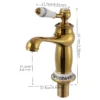 Antique Brass Faucet Single Lever 7.57L/min