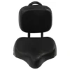 Bike Saddle with Backrest Adjustable PU Cushion