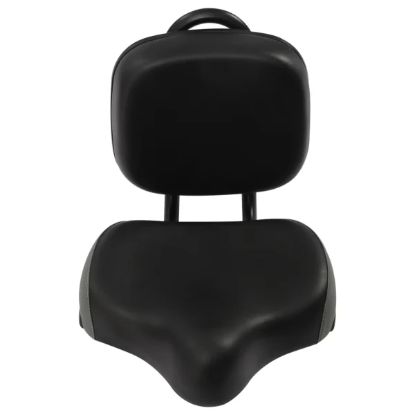 Bike Saddle with Backrest Adjustable PU Cushion