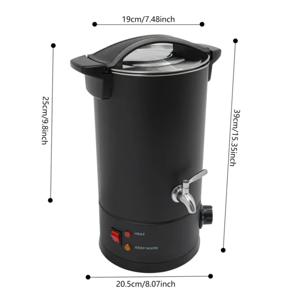 Sd4e0ffaa3793402683f8c09571b301a3C-1.webp Stainless Wax Melter 10L 1800W 30–110°C