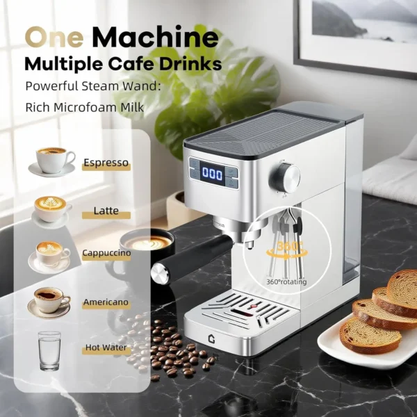 Sd5b6790ad7944c7eac96a765fa9b33baF.webp 20 Bar Stainless Steel Espresso Machine Frother