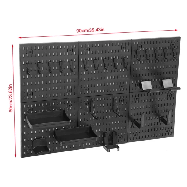 Enjoywood Pegboard Organizer w/ Hooks & Shelves
