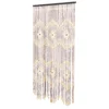 Boho Wooden Beaded Door Curtain 91x177cm Beige