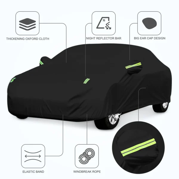 Universal Sedan Car Cover Waterproof UV Dust Protection