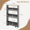 Niche Narrow Kitchen Trolley