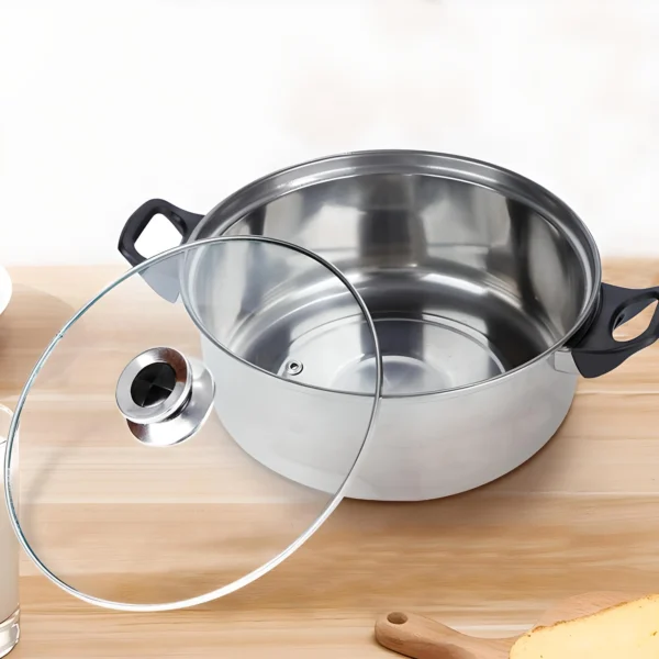 12pcs Steel Cookware Pot & Pan Set
