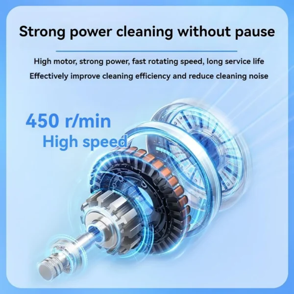 Cordless Electric Spin Scrubber Dual Speed 9 Heads