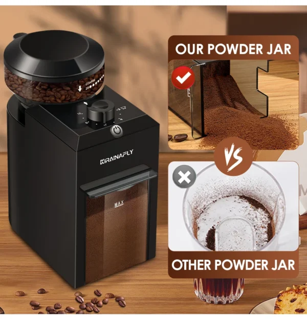 Electric Burr Coffee Grinder 28 Grind Settings