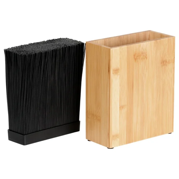 Bamboo knife stand 19.5x9x23 cm