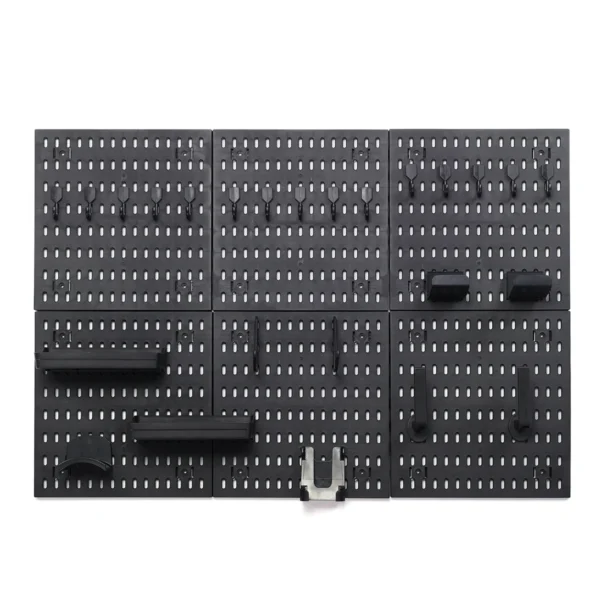 Enjoywood Pegboard Organizer w/ Hooks & Shelves