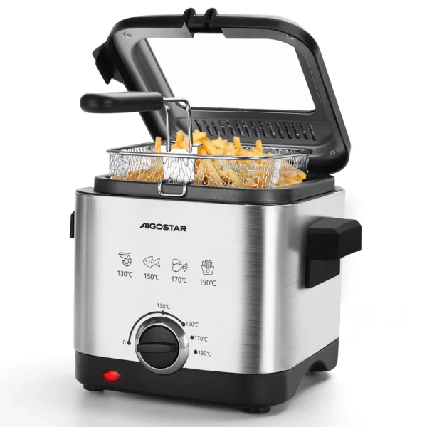 Sec694a1dc52e421e907c067f255edb01k-1.webp Aigostar Deep Fryer 1.5L 900W Black