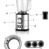 1700W Glass Smoothie Blender 1.5L BPA Free