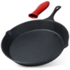 Cast iron pan with silicone cap 30 cm