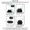 Retractable Cable Lock Portable Combo Security Lock