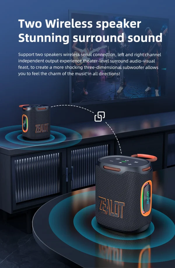 Sf30815aa7b394fe99eb124756deb83caH.webp Portable Bluetooth Speaker 25W Waterproof Bass