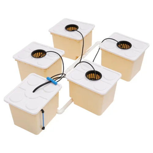 Hydroponic DWC System 4 Buckets w/ Pump