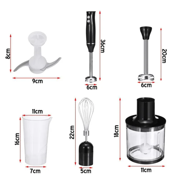 4 in 1 Electric Blender 500W Immersion Hand Stick