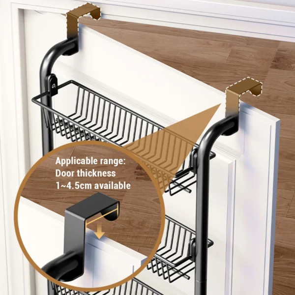 6-Tier Over Door Metal Pantry Organizer