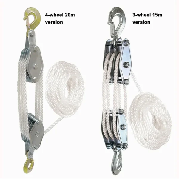270° Rope Pulley Block 1000kg Zinc Alloy