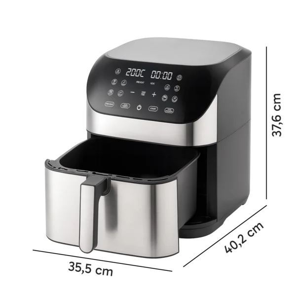 8L Air Fryer 1800W 10 Programs LED Display
