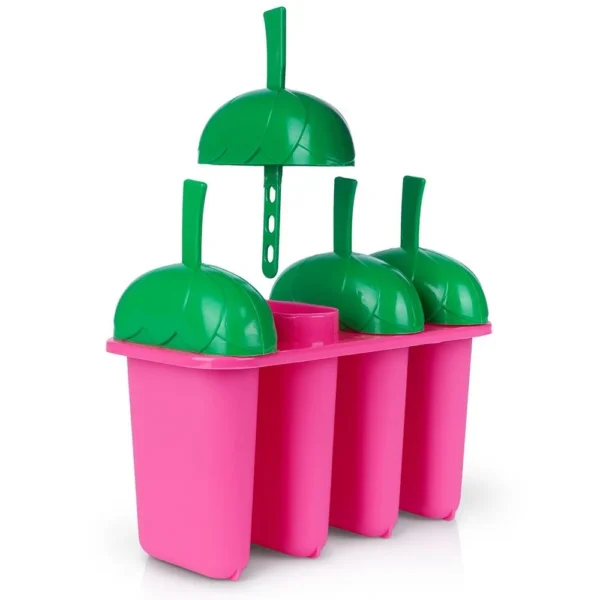 Plastic Ice Cream Mold Set, 4 Pcs